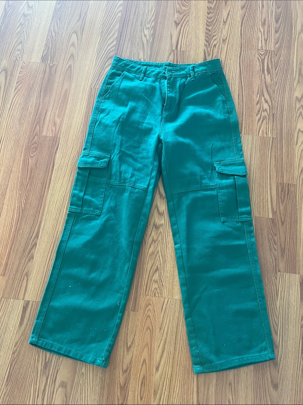 SHEIN Emerald Green Cargo Trousers